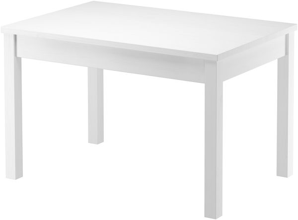 Tisch 75 x 120 schlichter weißer Esstisch Massivholz 90.70-51AW