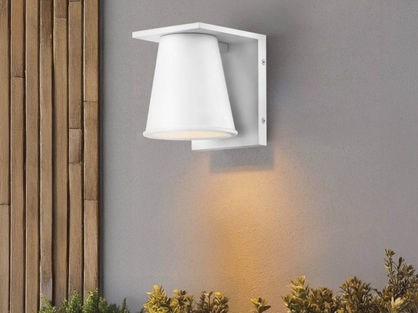 Elstead Lighting Hans Wandleuchte Outdoor Weiß GU10 IP44