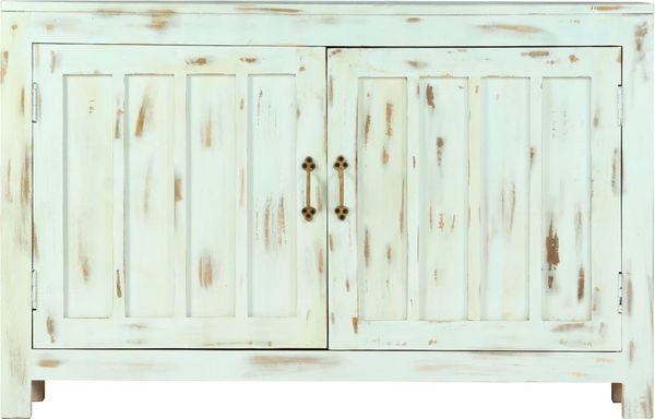Sideboard, Kommode Hellblau 110x35x70 cm Massivholz Mango j1738p