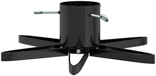 vidaXL Weihnachtsbaumständer 1.73 Schwarz 50 x 50 x 15,5 cm Stahl 42019200