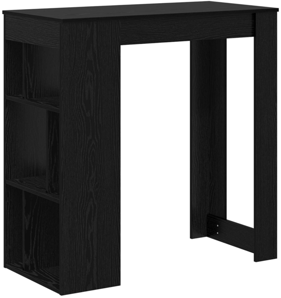 vidaXL Bartisch Schwarz Eichen-Optik 102 x 50 x 103,5 cm Holzwerkstoff 8003918