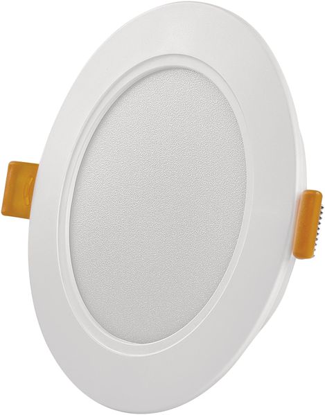 EMOS LED Panel 9 W, runde 900 lm Deckenleuchte, Einbauleuchte mit Durchmesser 12 cm, Neutralweiß 4000 K, inkl. LED-Treiber, extra flach, Einbautiefe 2,6 cm, Weiß