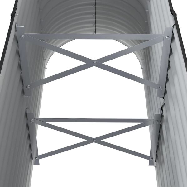 vidaXL Hochbeet Verzinkter Stahl 114x40x68 cm Anthrazit 318891 Bild 5