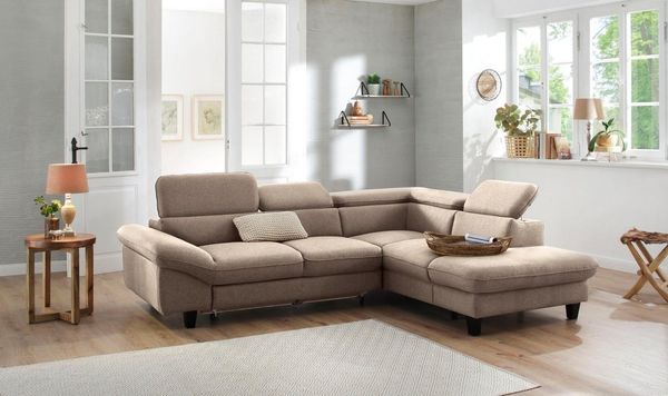 Home affaire Ecksofa Pilot L-Form, mit Kopfteilverstellung, wahlweise mit Bettfunktion & Bettkasten