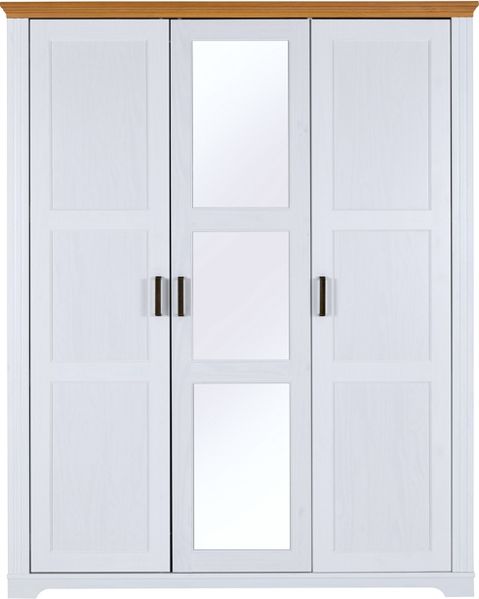 Maluno Kleiderschrank weiß 166,4cm x 208cm x 64cm