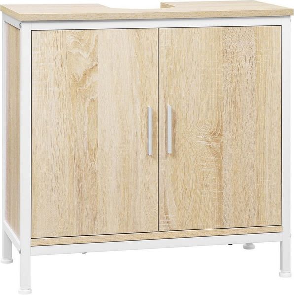 EUGAD Waschbeckenunterschrank (1-St) 60x60x30 cm aus Holzwerkstoff Metall