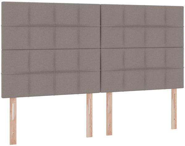 vidaXL Bett mit LED-Lichtleisten mit Kopfteil Taupe 180 x 200 cm Stoff 3372836 Bild 10