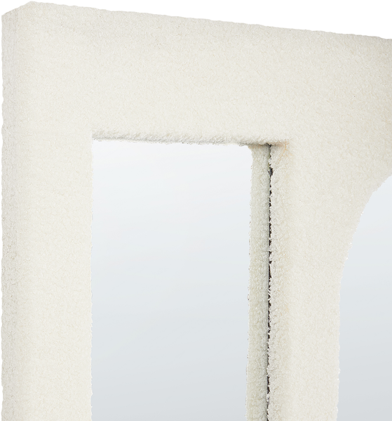 Wandspiegel MARCIGNY 70 cm 100 cm Bouclé Cremeweiß Bild 6