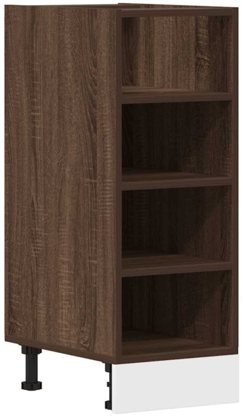 vidaXL Unterschrank Riga Braun Eichen-Optik 30x44,5x81,5 cm Holzwerkstoff 854199