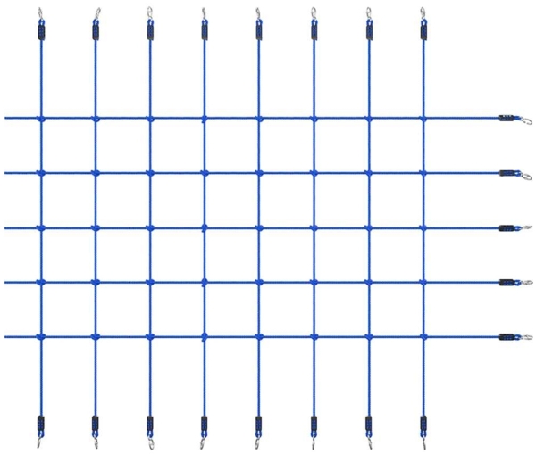 vidaXL Kletternetz 200x150 cm Blau 93175