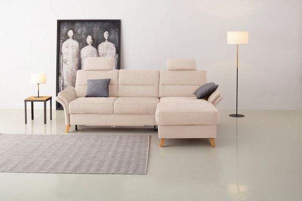 Home affaire Ecksofa Westerland L-Form, Federkern-Polsterung, wahlweise mit Bettfunktion, Bettkasten