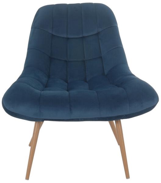 Sessel XXL Metall und Polyester Blau