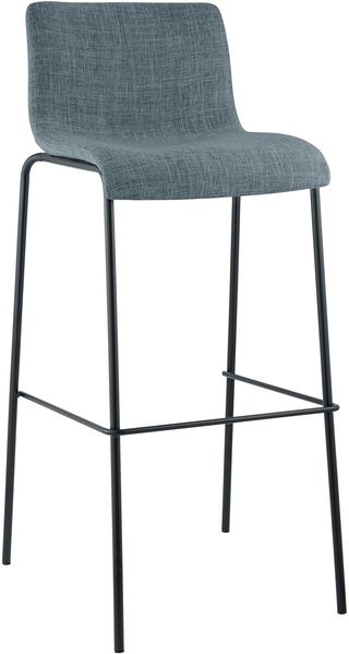 Barhocker Hoover Stoff 4-Fuß Gestell schwarz [301721]