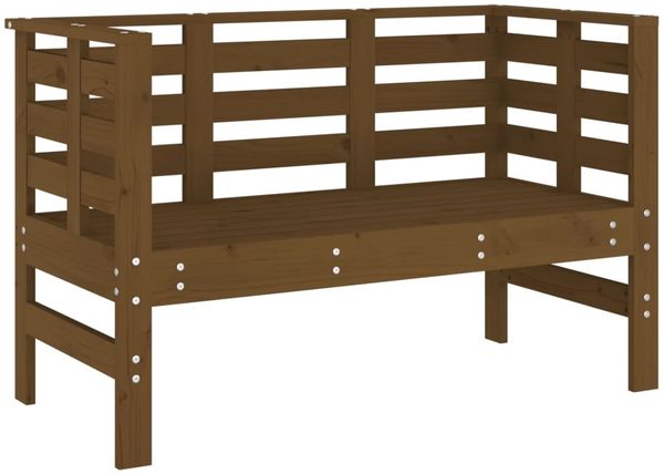 Gartenbank, Sitzbank Honigbraun 111,5x53x71 cm Massivholz Kiefer
