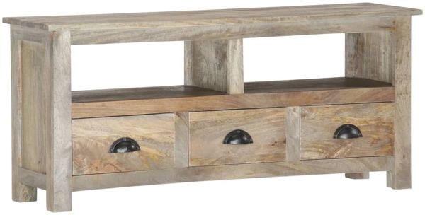 vidaXL TV-Schrank 110x30x50 cm Massivholz Mango 286384