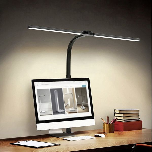 Sygonix Tischleuchte Sygonix SY-6735644 LED-Schreibtischleuchte mit Klemmfuß LED LED 24 W