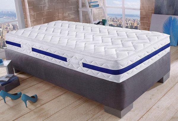 Taschenfederkernmatratze 1000 Pur, 7 Zonen Matratze, Breckle, 25 cm hoch, 100x200 cm, H2