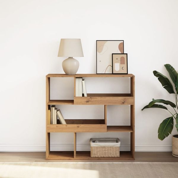 vidaXL Bücherregal/Raumteiler Artisan-Eiche 100x33x94,5 cm 854444
