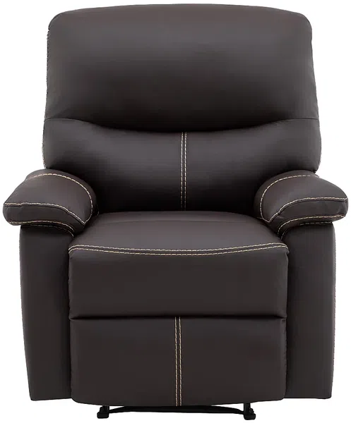 Vente-unique - CANBY Sofa and armchair set Kunstleder Braun - B 90 cm x H 95 cm x L 79 cm183 cm Bild 7