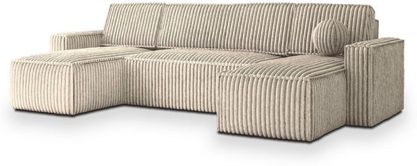 Masseno Ecksofa PESANO mit Schlaffunktion U-Form, Sofa mit Bettkasten