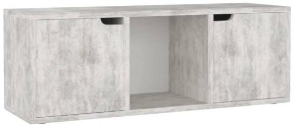 vidaXL TV-Schrank Betongrau 88,5x27,5x30,5 cm Holzwerkstoff 338175