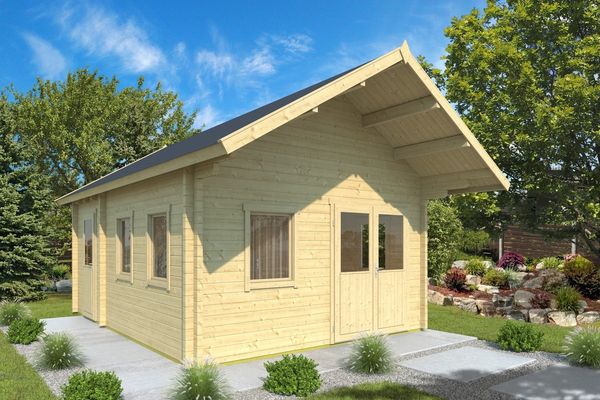 McGarden Gartenhaus Sylt 750 x 430 cm mit großem Dachüberstand 70 mm