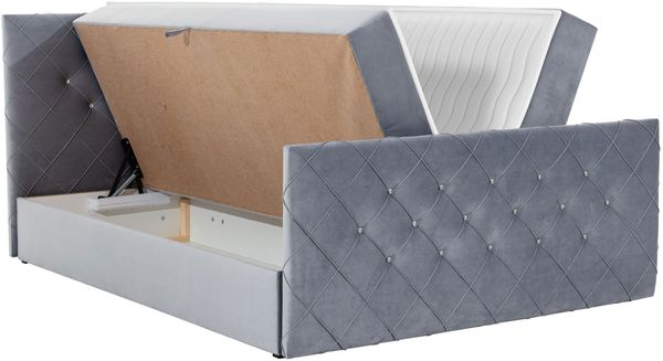 Boxspringbett Utren, Creme, 120x200 cm Bild 3