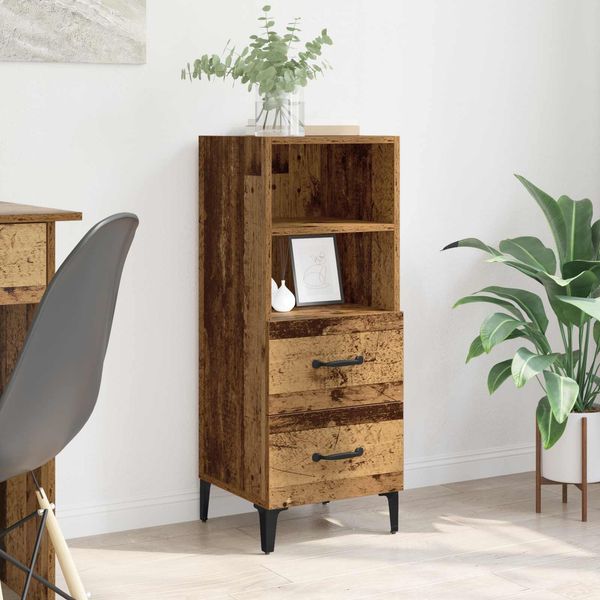 vidaXL Sideboard Altholz 34 x 34,5 x 90 cm Holzwerkstoff 880952
