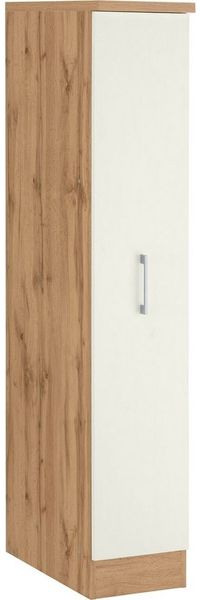 KOCHSTATION Apothekerschrank KS-Colmar 30 cm breit, 165 cm hoch, mit 3 Ablagen, mit Metallgriff