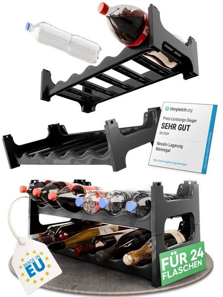 Novaliv Regal -, Spar-Set 4-tlg, Stapelbar,platzsparend, erweiterbar