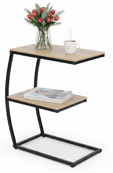 Beistelltisch in C-Form mit 2 Ablagen 10051323_1511