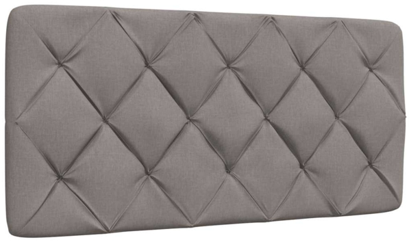 vidaXL Bettgestell mit LED ohne Matratze Taupe 100x200 cm Stoff 3310654 Bild 6