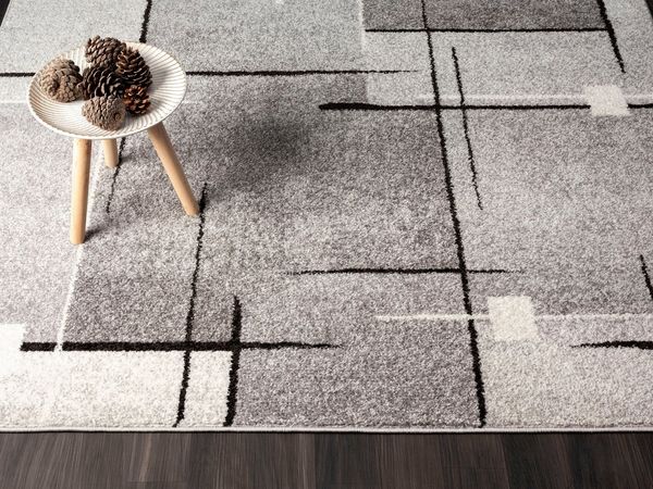 merinos Teppich Thales 6102, rechteckig, Höhe: 10 mm, Kurzflorteppich mit Konturenschnitt, Wohnzimmer