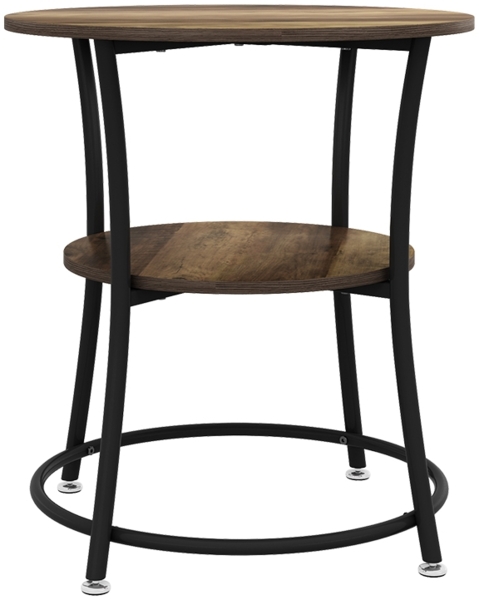 Couchtisch Quebec Antikholz 50 x 50 cm mit Ablage Vicco