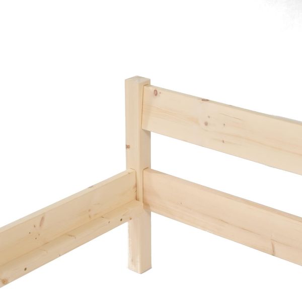Pfostenbett aus Zirbenholz (Zirbe) "Zirben-Amelie" 90cm x 200cm Bild 8