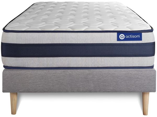 Actilatex ergo matratze 80x190cm + Bettgestell mit lattenrost - Dicke : 24cm - Latex und Memory-Schaum - H4