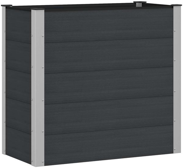 vidaXL Hochbeet Schwarz 100 x 50 x 91 cm 42038977
