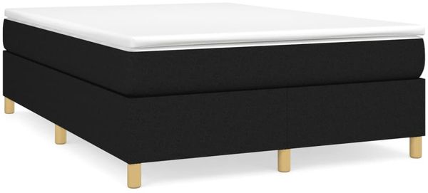vidaXL Boxspringbettgestell Schwarz 140x200 cm Stoff 3120963 Bild 2