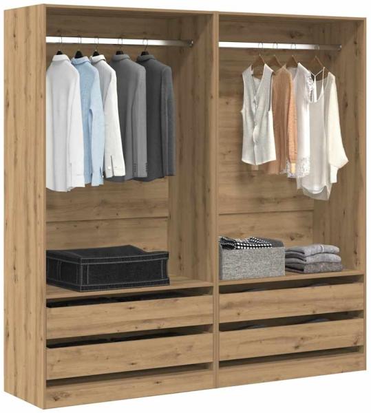 vidaXL Kleiderschrank Artisan-Eiche 100 x 50 x 200 cm Holzwerkstoff 3318627