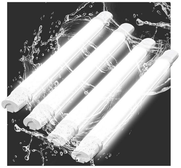Nettlife Deckenleuchte LED Außenleuchte 90CM Led Röhre 24W Kellerlampe 5000K, LED fest integriert