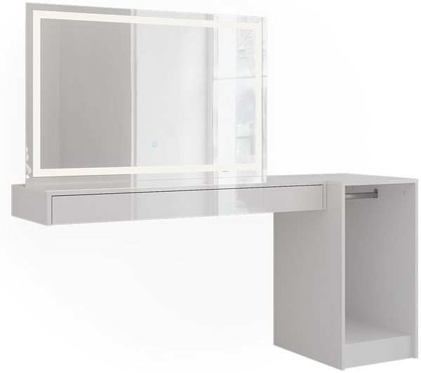 Schminktisch Sherry Weiß 120 cm 3 Teile Vicco