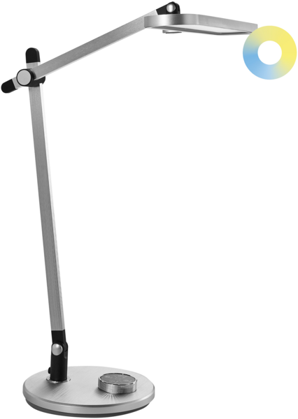 LED Schreibtischlampe HYDRUS mit Dimmer Silber Bild 1
