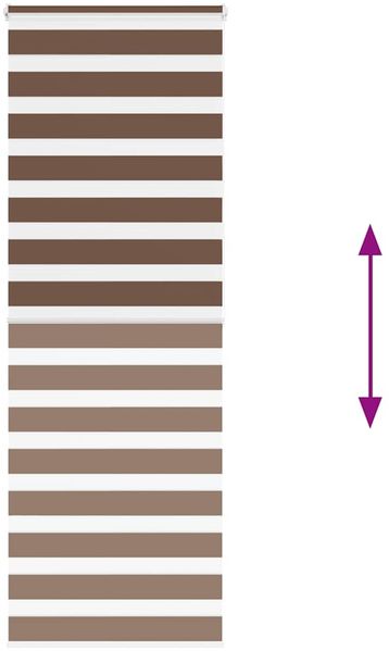vidaXL Doppelrollo Braun 80x200 cm Stoffbreite 75,9 cm Polyester 4014361 Bild 5