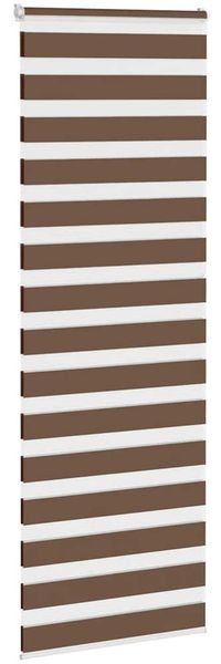 vidaXL Doppelrollo Braun 80x200 cm Stoffbreite 75,9 cm Polyester 4014361 Bild 3