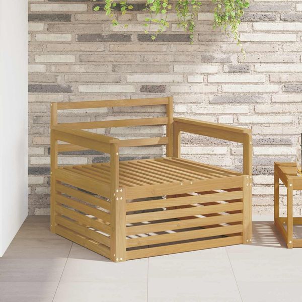 vidaXL Outdoor-Sofa Massivholz Akazie Weiß 3439121