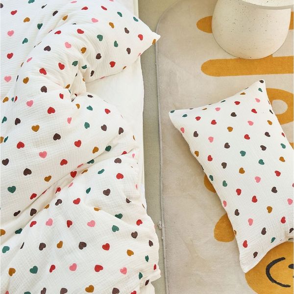 KEAYOO Kinderbettwäsche Muslin Bettwäsche Baumwolle Double Gauze, 2 teilig, Double Gauze Bettwäsche mit Elefantenmotiven für Kinder
