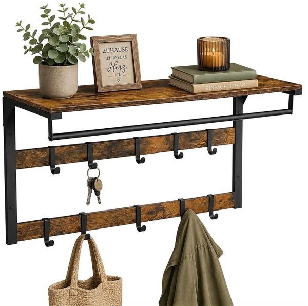 Relaxdays Wandgarderobe 3 in 1