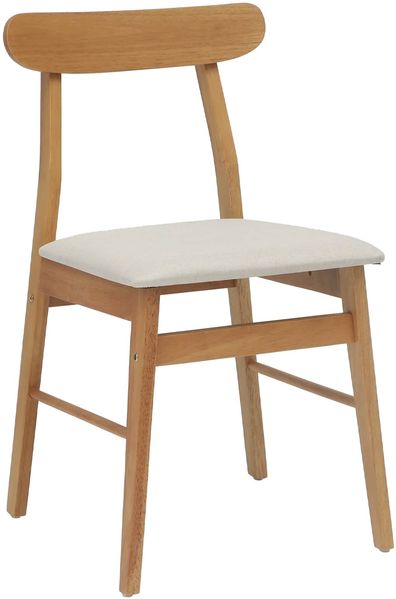 vidaXL Esszimmerstuhl 2 pcs Natürlich und hell Massives Gummiholz 42020485 Bild 4