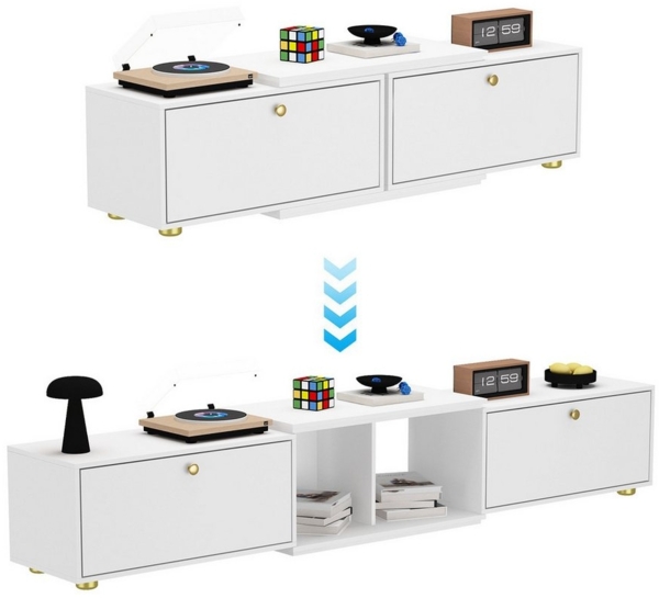 FUFU&GAGA Lowboard TV Schrank, 4 Modelle, Vielseitige Gestaltung