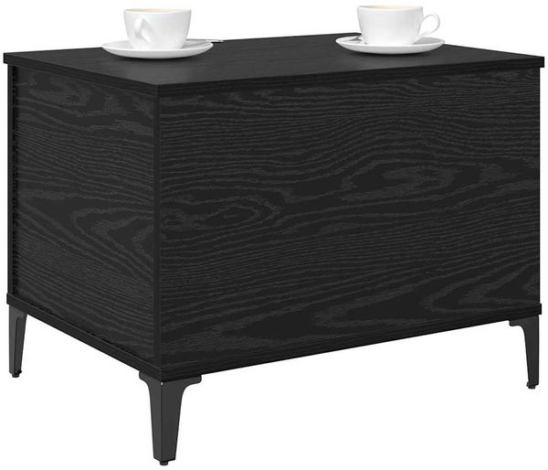 vidaXL Couchtisch Schwarz Eichen-Optik 60 x 44,5 x 45 cm Holzwerkstoff 881173 Bild 3